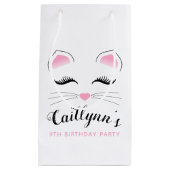 Glam Cat Birthday Party Klein Cadeauzakje (Voorkant)