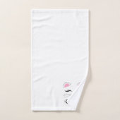 Glam Cat Face Bad Handdoek (Handdoek)