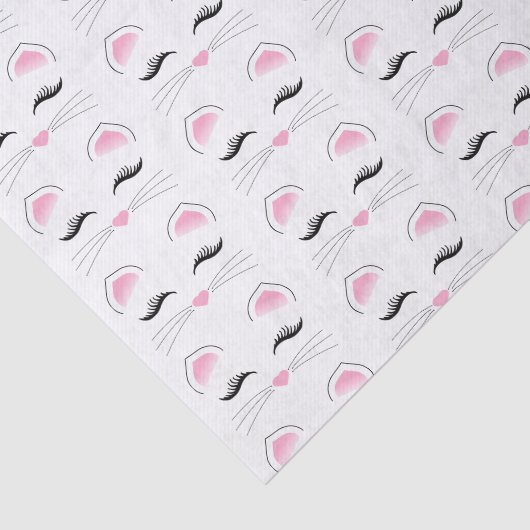 Glam Cat Face Tissuepapier (Detail)