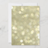 Glam Cat op gouden Halloween bruiloft uitnodiging (Achterkant)