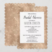 Glam champagne glanzende sprankeling kaart (Voorkant / Achterkant)