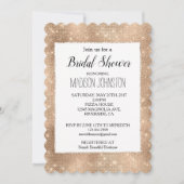 Glam champagne glanzende sprankeling kaart (Voorkant)