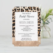 Glam Champagne Glitz Cream Leopard Kaart (Staand voorkant)