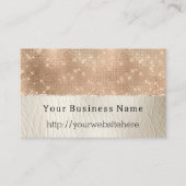 Glam Champagne Glitz Crème Visitekaartje (Voorkant)