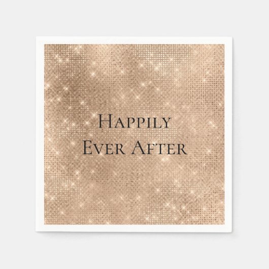 Glam Champagne Glitz Servet (Voorkant)