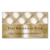 Glam Champagne Gold Glitzy Diamonds Magnetisch Visitekaartje (Voorkant)