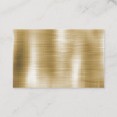 Glam Champagne Gold Glitzy Diamonds Visitekaartje (Achterkant)