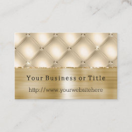 Glam Champagne Gold Glitzy Diamonds Visitekaartje