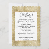 Glam Champagne Gold Glitzy Sparkle Kaart (Voorkant)