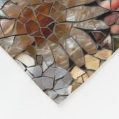 Glam Champagne Gouden Rode Witte Bloemen Fleece Deken (Hoek)