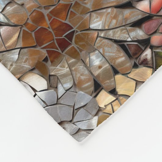 Glam Champagne Gouden Rode Witte Bloemen Fleece Deken (Hoek)