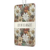 Glam Champagne Gouden Rode Witte Bloemen Luchtverfrisser (Links)