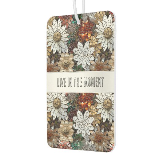 Glam Champagne Gouden Rode Witte Bloemen Luchtverfrisser (Links)