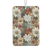 Glam Champagne Gouden Rode Witte Bloemen Luchtverfrisser (Achterkant)