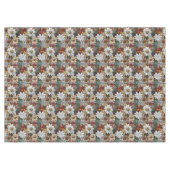 Glam Champagne Gouden Rode Witte Bloemen Tafelkleed (Voorkant (Horizontaal))