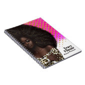 Glam Chic Afro Boss Notitieboek (Rechterzijde)