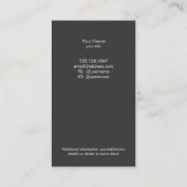 Glam Chic Black en Silver Sequins Visitekaartje (Achterkant)