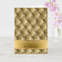 Glam Chic Gold Faux Velvet Silver Verjaardag