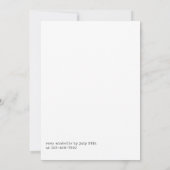 Glam Chic Gold Mode Show Graduparty Kaart (Achterkant)