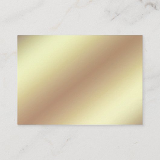 Glam Chic Gold Mode Visitekaartje (Achterkant)