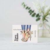 Glam Chic Gold Mode Visitekaartje (Staand voorkant)