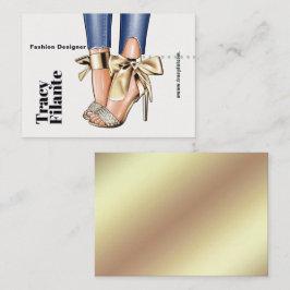 Glam Chic Gouden Zakelijke Visitekaart Visitekaartje