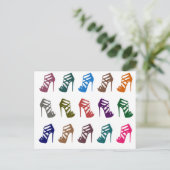 Glam Chic High-Height Custom Post Card Briefkaart (Staand voorkant)