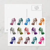 Glam Chic High-Height Custom Post Card Briefkaart (Voorkant / Achterkant)