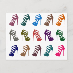 Glam Chic High-Height Custom Post Card Briefkaart