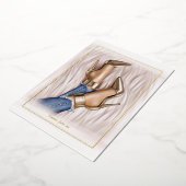 Glam Chic Mode Show Folie Uitnodiging (Gedraaid)