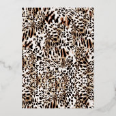 Glam Chic Mode Show Folie Uitnodiging (Achterkant)