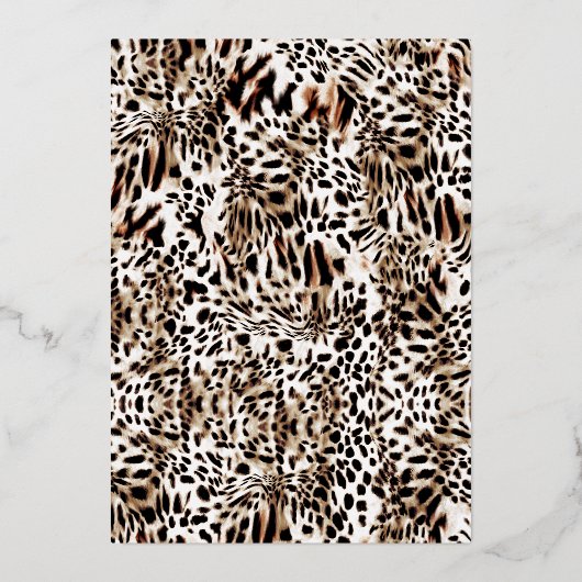 Glam Chic Mode Show Folie Uitnodiging (Achterkant)