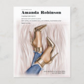 Glam Chic Mode Show Graduation Party Invitation Flyer (Voorkant)