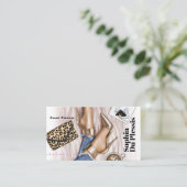 Glam Chic Mode Visitekaartje (Staand voorkant)