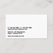 Glam Chic Mode Visitekaartje (Achterkant)