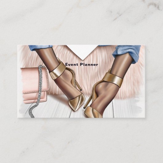 Glam Chic Mode Visitekaartje (Voorkant)