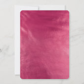 Glam Chic Pink Vrijgezellenfeest Kaart (Achterkant)