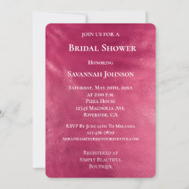 Glam Chic Pink Vrijgezellenfeest Kaart