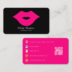 Glam Chic Visagist QR Code Visitekaartje