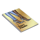 Glam Chic-Zebra Mode Notitieboek (Rechterzijde)