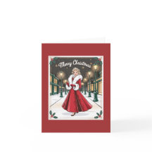  Glam Christmas - Elegante dame in het rood