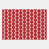 Glam Christmas Santa Sleigh Snowflake Dot Glitter Inpakpapier Vel (Voorkant 3)