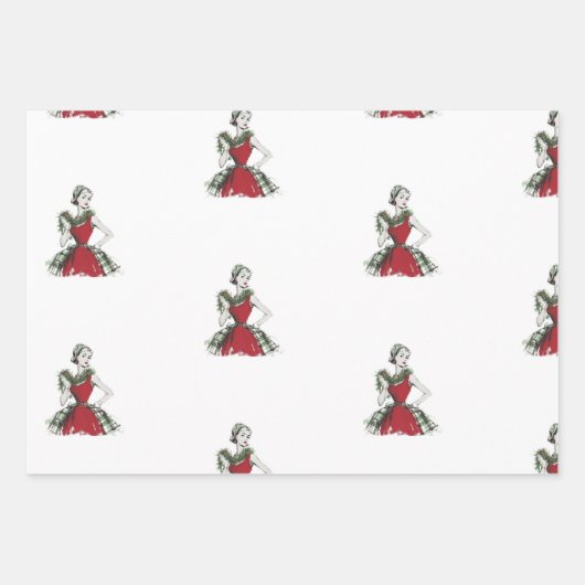Glam Christmas Wrapping Paper (Voorkant 2)