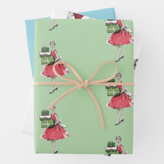 Glam Christmas Wrapping Paper (In situ)