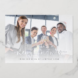 Glam Company Foto Logo QR Merry Kerstreal Folie Feestdagenkaart