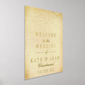 Glam Confetti Real Folie Wedding Sign Afdrukken (Laagn)