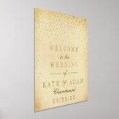  Glam Confetti Real Folie Wedding Sign Folie Afdrukken (Laagn)