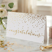 Glam Confetti Script Felicitaties Folie Kaarten