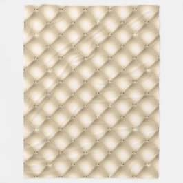 Glam Cream Champagne Diamond Glitz Bruiloft Fleece Deken