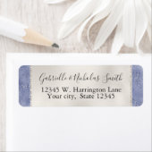 Glam Cream Paarse Glitter Glitter Etiket (Insitu)